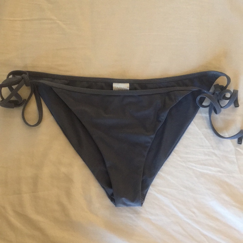 L*Space Grey Bikini Tie Side Bottoms Small